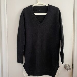 AllSaints Black V-Neck Women’s Sweater